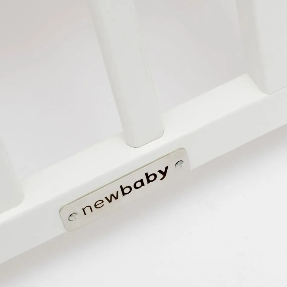 New Baby Łóżeczko dla dzieci Lilly z opuszczanym bokiem i szufladą, biały
