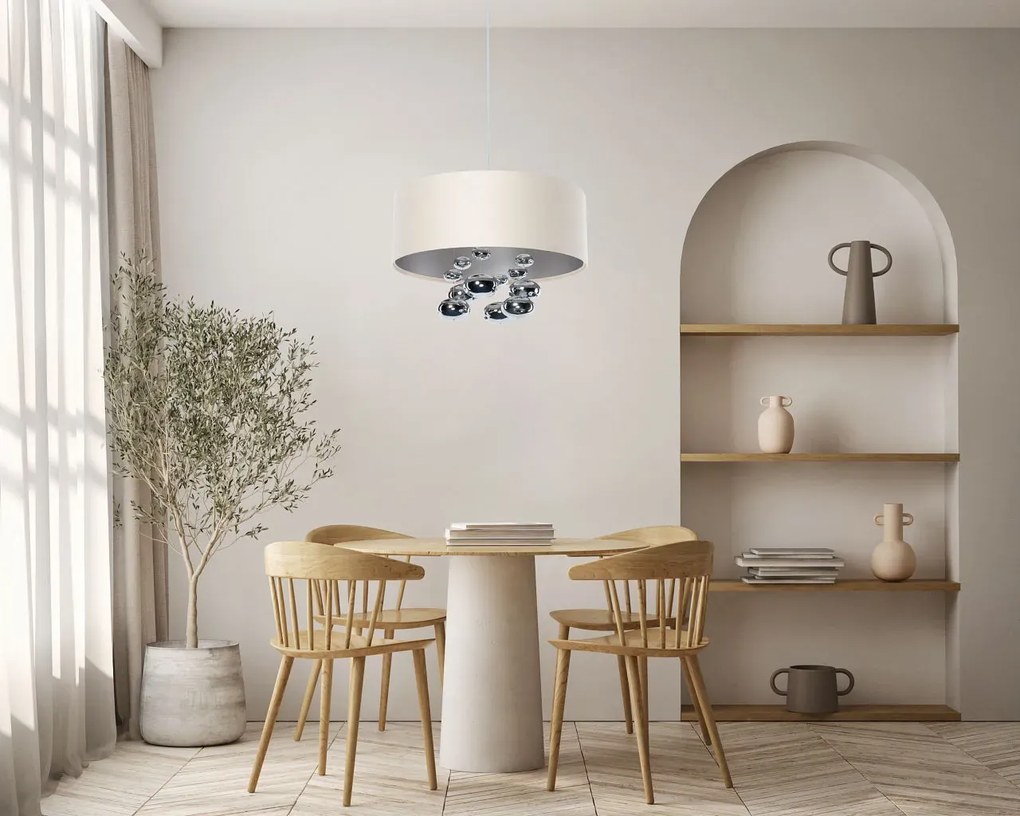Lampa wisząca BUBBLE LIGHT 50cm kremowa BPS KONCEPT