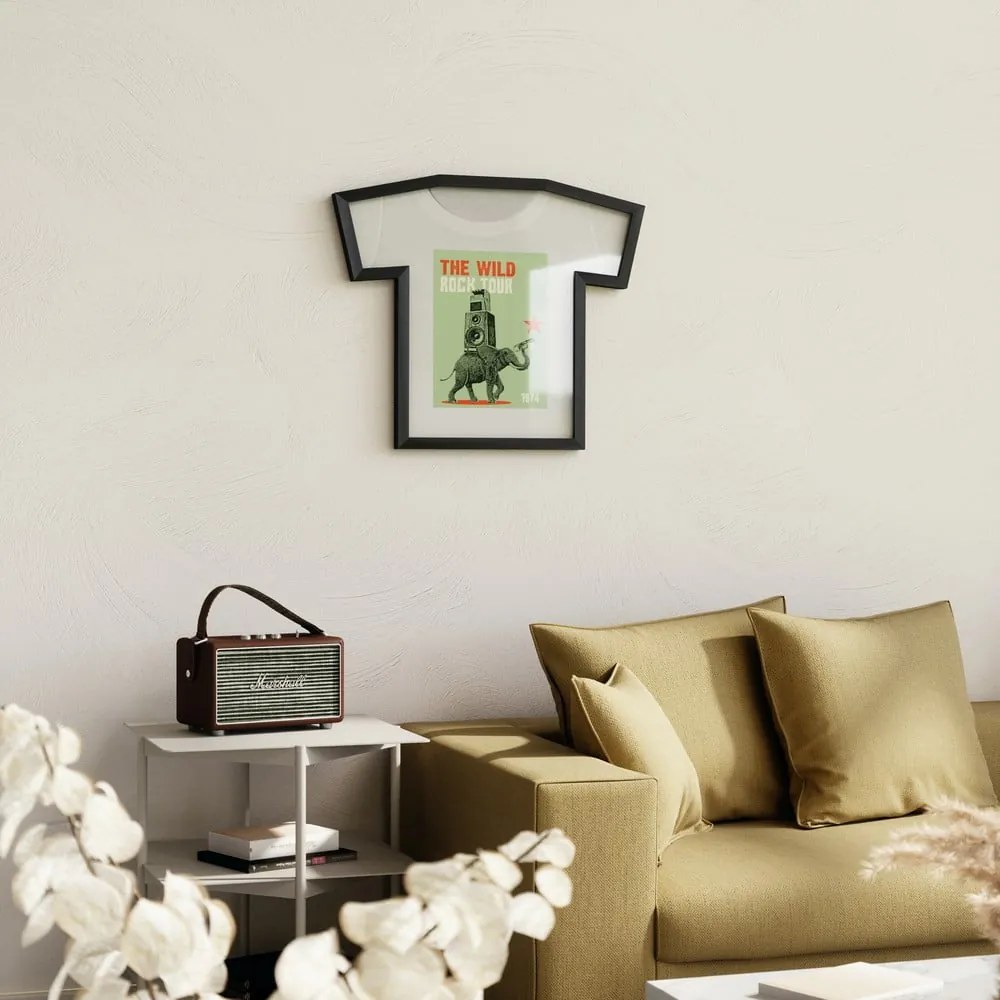 Czarna plastikowa ramka ścienna 50x54,5 cm T-Frame – Umbra