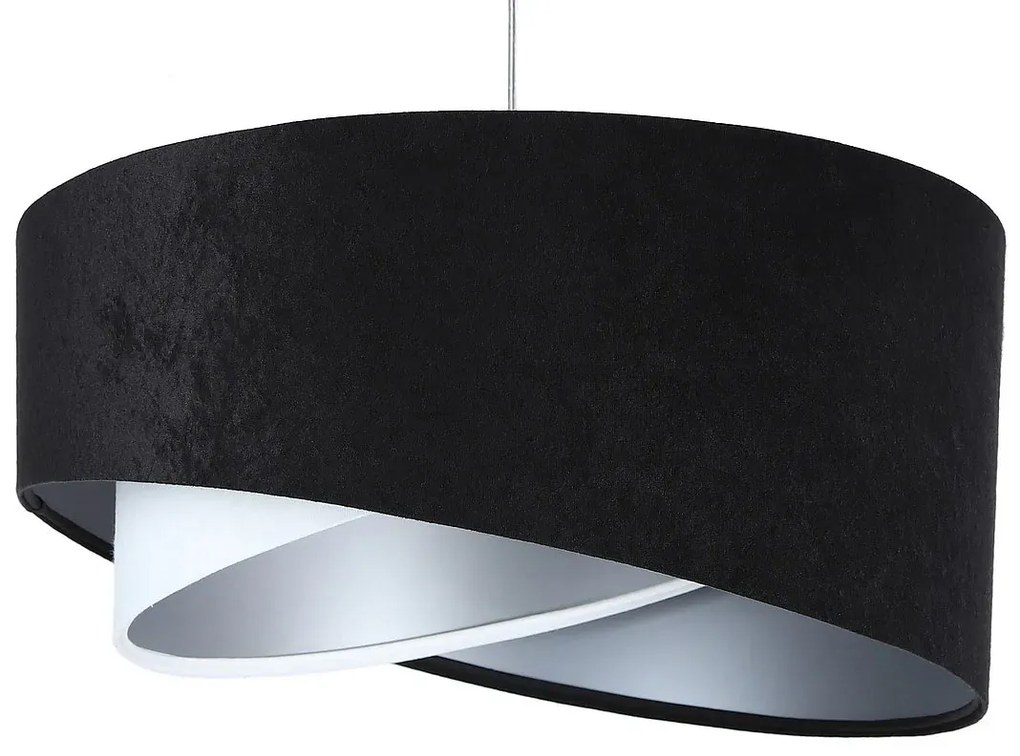 Czarno-biała designerska lampa wisząca - EX980 R0-W17