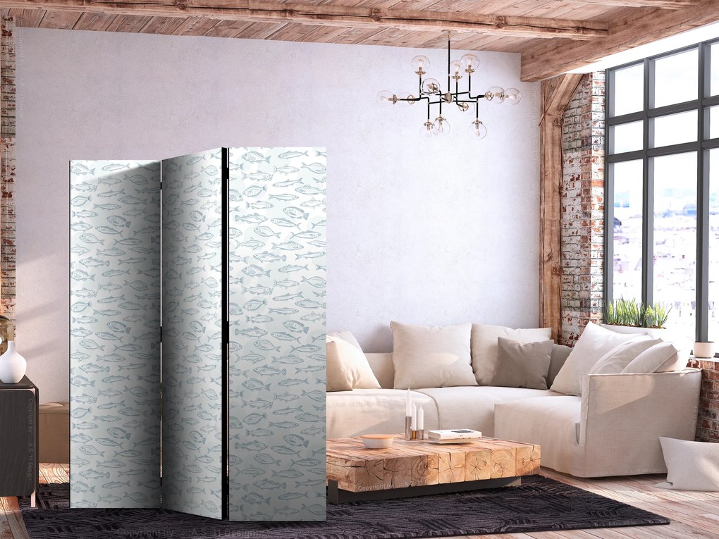 Parawan dwustronny Zwierzęta 135x172 cm 3-częściowy czarny ARTGEIST B