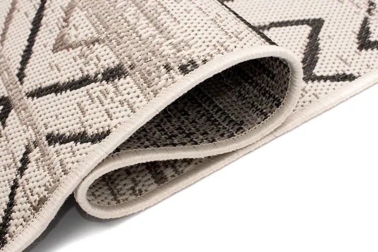 Beżowo-brązowy dywan skandynawski sznurkowy L7-S70