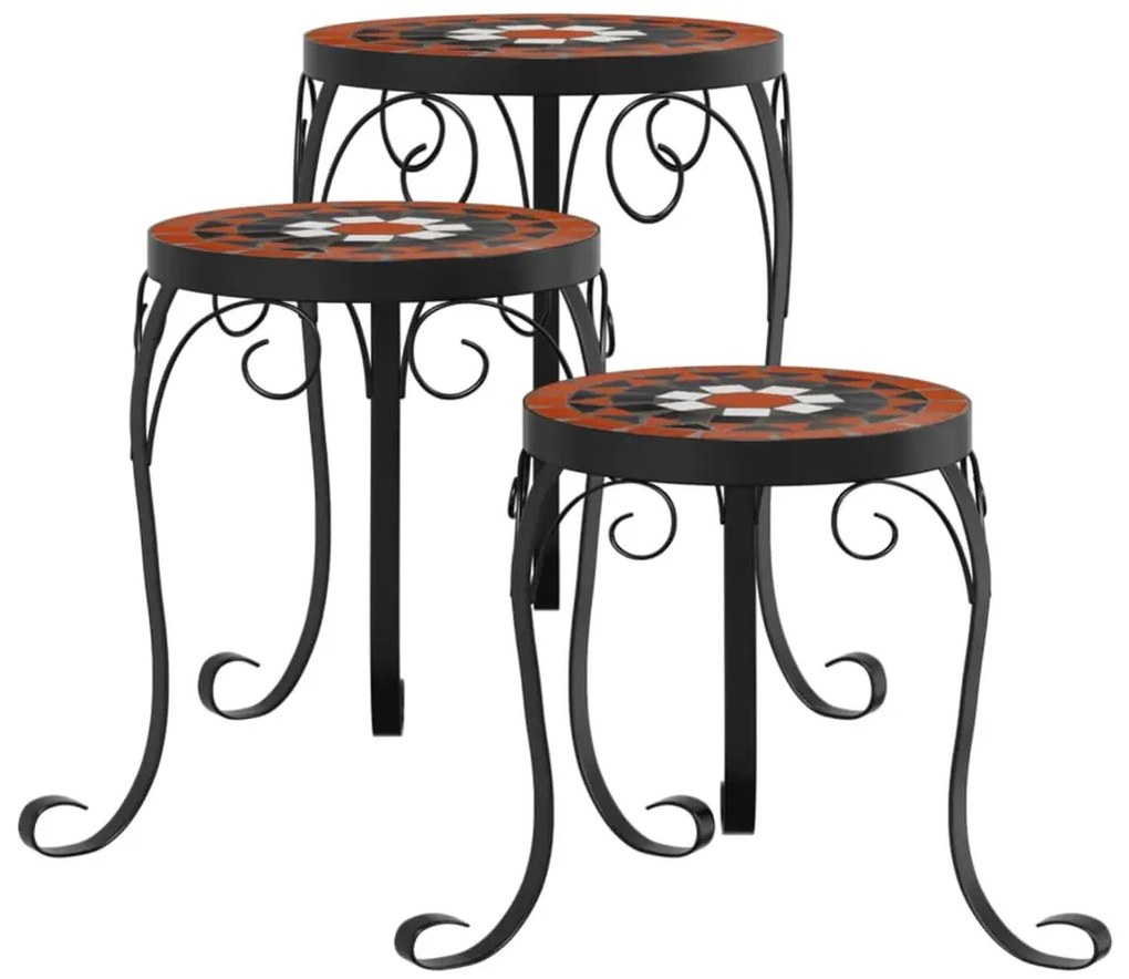 Stojak na kwiaty z mozaiką T8-K96