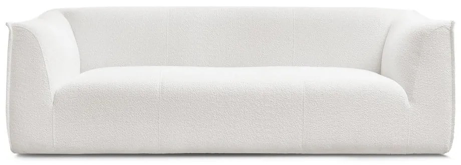Biała sofa z materiału bouclé 242 cm Giorgia – Bobochic Paris