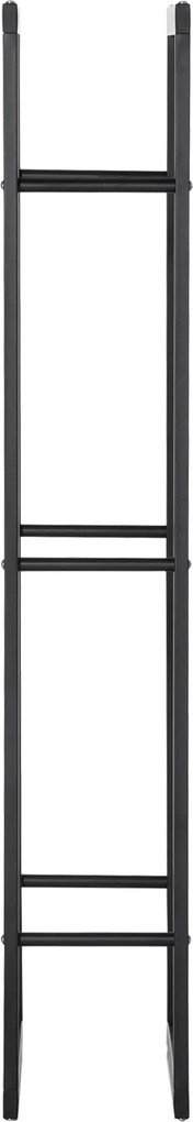 Stojak na drewno kominkowe HOMCOM dla wnętrz i eksteriorów, Metal, 60 x 25 x 150 cm