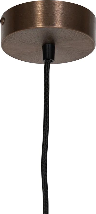 Designerska lampa wisząca ciemny brąz - Tubo