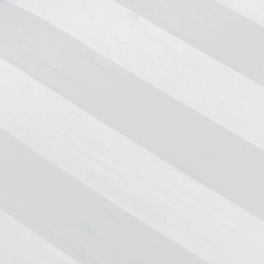 Białe satynowe prześcieradło z gumką 150x200 cm So Soft Satin Stripe – Catherine Lansfield