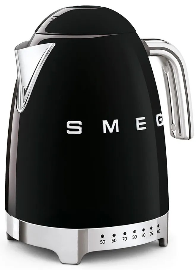 Czarny czajnik elektryczny ze stali nierdzewnej 1,7 l Retro Style – SMEG