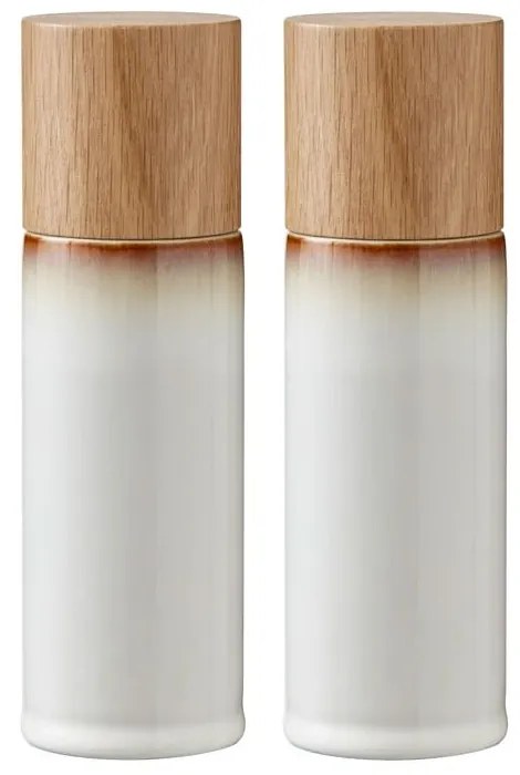 Biały zestaw młynków do pieprzu i soli 2 szt. ceramiczny Gastro Cream – Bitz