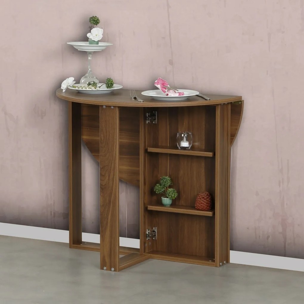 Składany stół do jadalni Middle Walnut