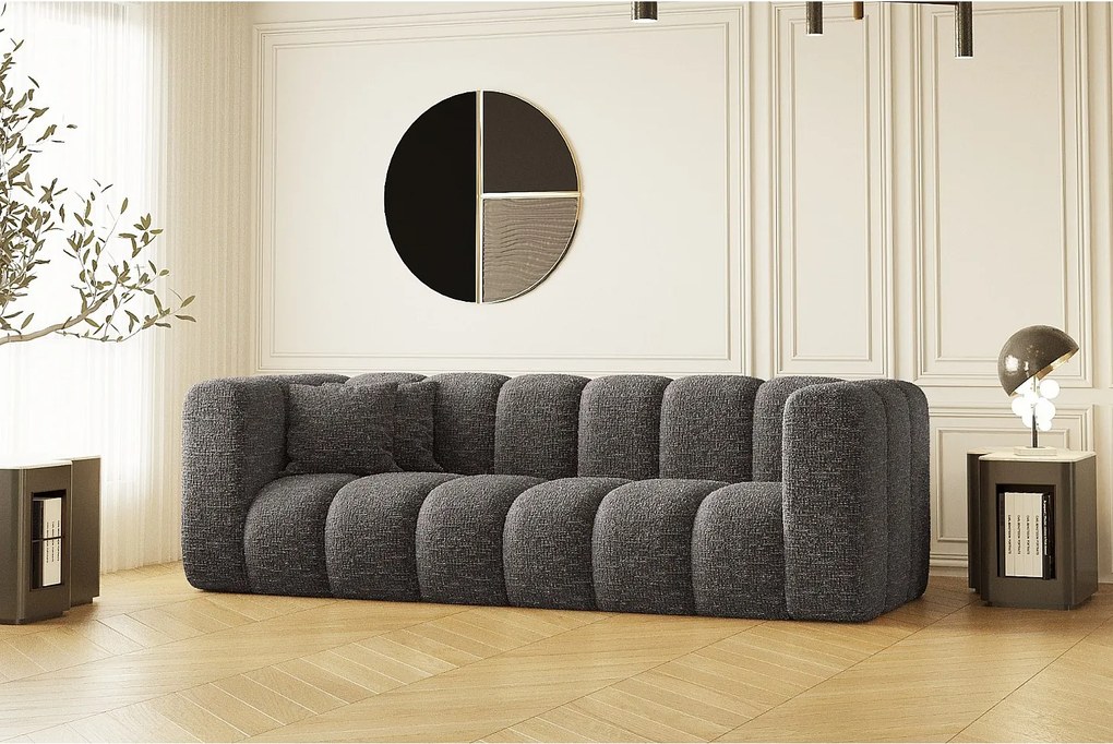 Sofa modułowa trzyosobowa Grand, tkanina Haga, Grafitowy