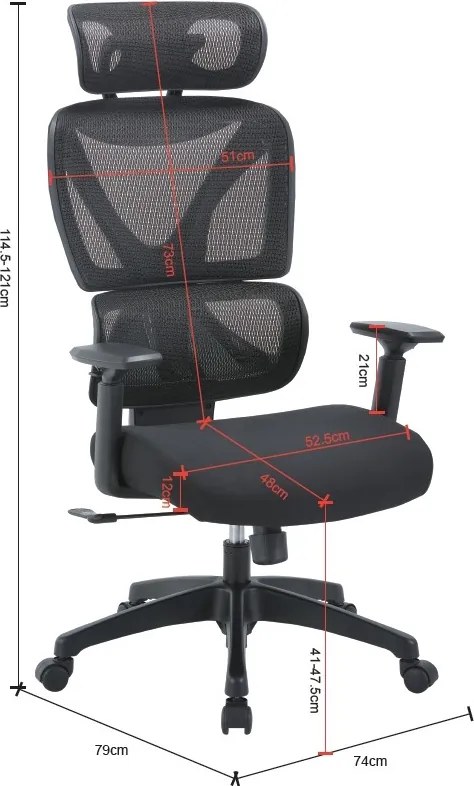 Wygodny fotel biurowy do wielogodzinnej pracy Ergolab