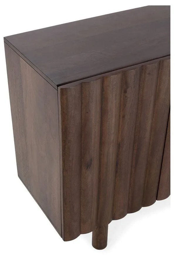 Brązowa komoda z litego drewna mango 160x80x40 cm Tamira – MOME
