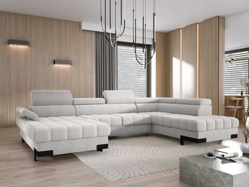 Narożnik SELVA XL Prawostronny z funkcją spania i pojemnikiem AUSTIN 17 WERSAL