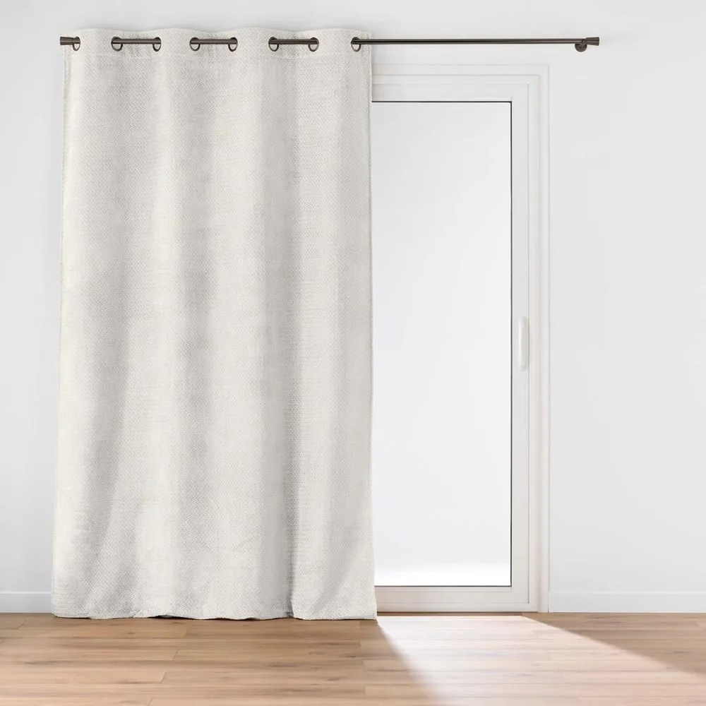 Kremowa zasłona z mikfroflaneli 140x240 cm Flanela – douceur d'intérieur
