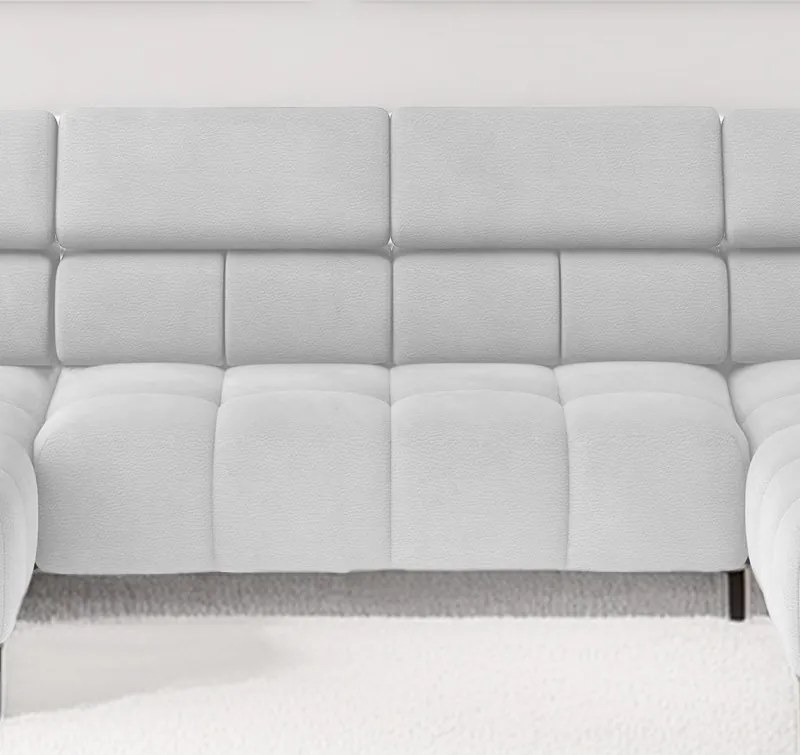 Narożnik PLAZA XL Lewostronny Elektryczna regulacja Tkanina SOLAR 80 WERSAL