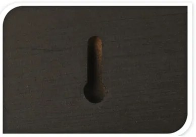 Półka na zdjęcia, obrazy SMALL, wąska, 58 x 6 x 6,8 cm