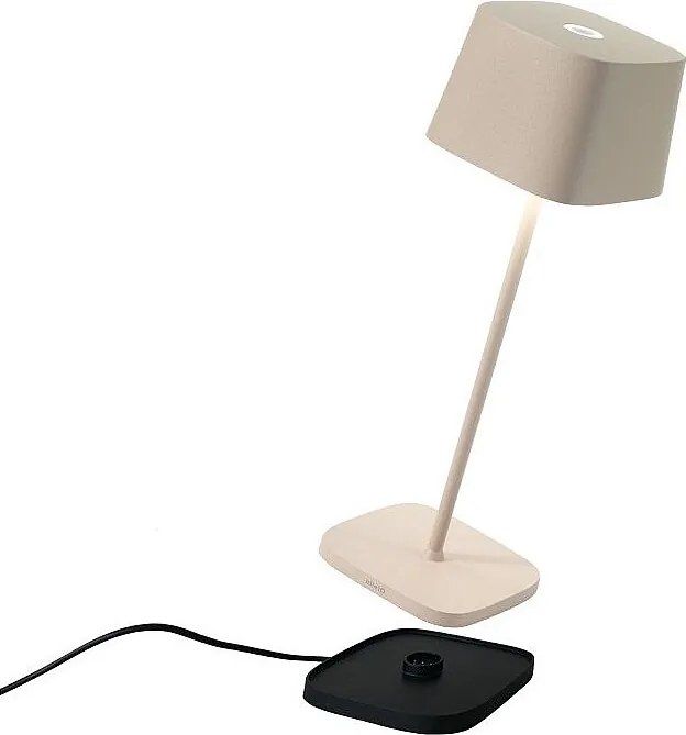 Lampa stołowa LED Ofelia Pro Sand, akumulatorowa i ściemnialna