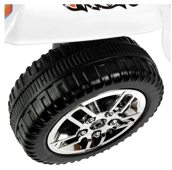 Motor na akumulator trójkołowy biały bjx-88