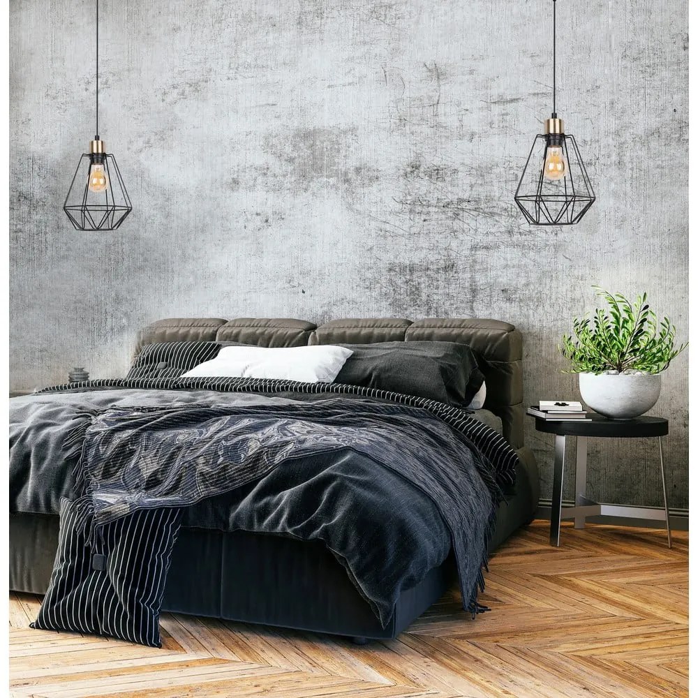Czarna metalowa lampa wisząca ø 19 cm Primo – Candellux Lighting