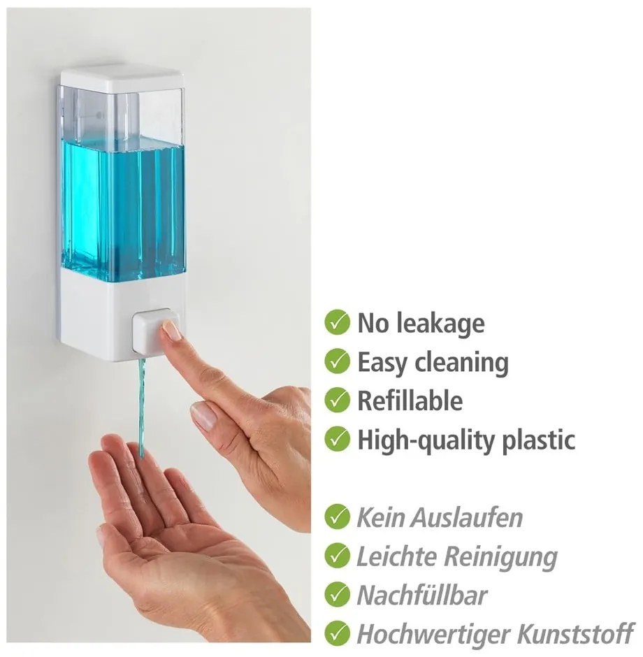 Biały ścienny plastikowy dozownik do mydła 320 ml Istres – Wenko