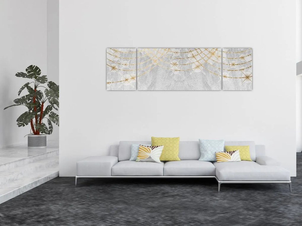 Obraz - Beton ze wzorem (170x50 cm)