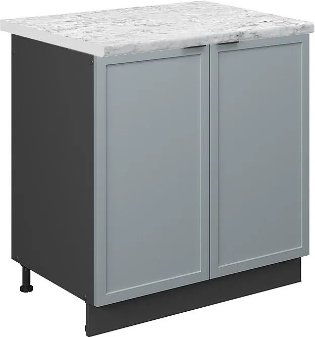 Szafka pod zlew jasnoniebiesko-szary 80x60x82 fame-line