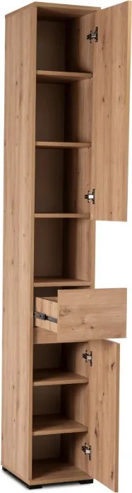 Szafa Słupek PRATO 30 cm Dąb Artisan Do Przedpokoju Loft