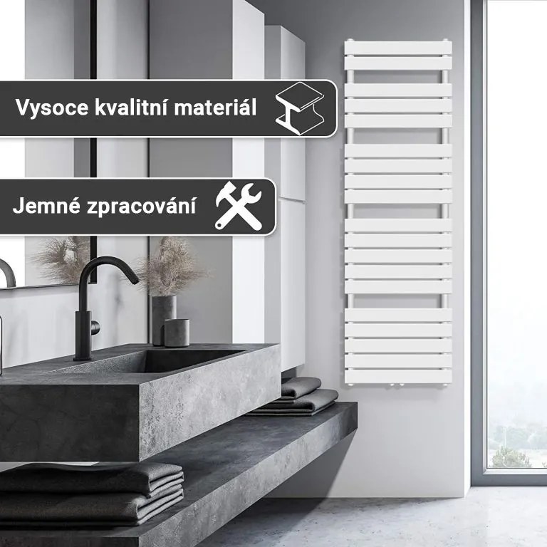 AQUAMARIN Grzejnik łazienkowy pionowy 180x60 cm antracyt