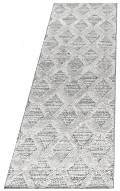 Dywan nowoczesny 3D La Casa romby kremowy 80 cm x 250 cm