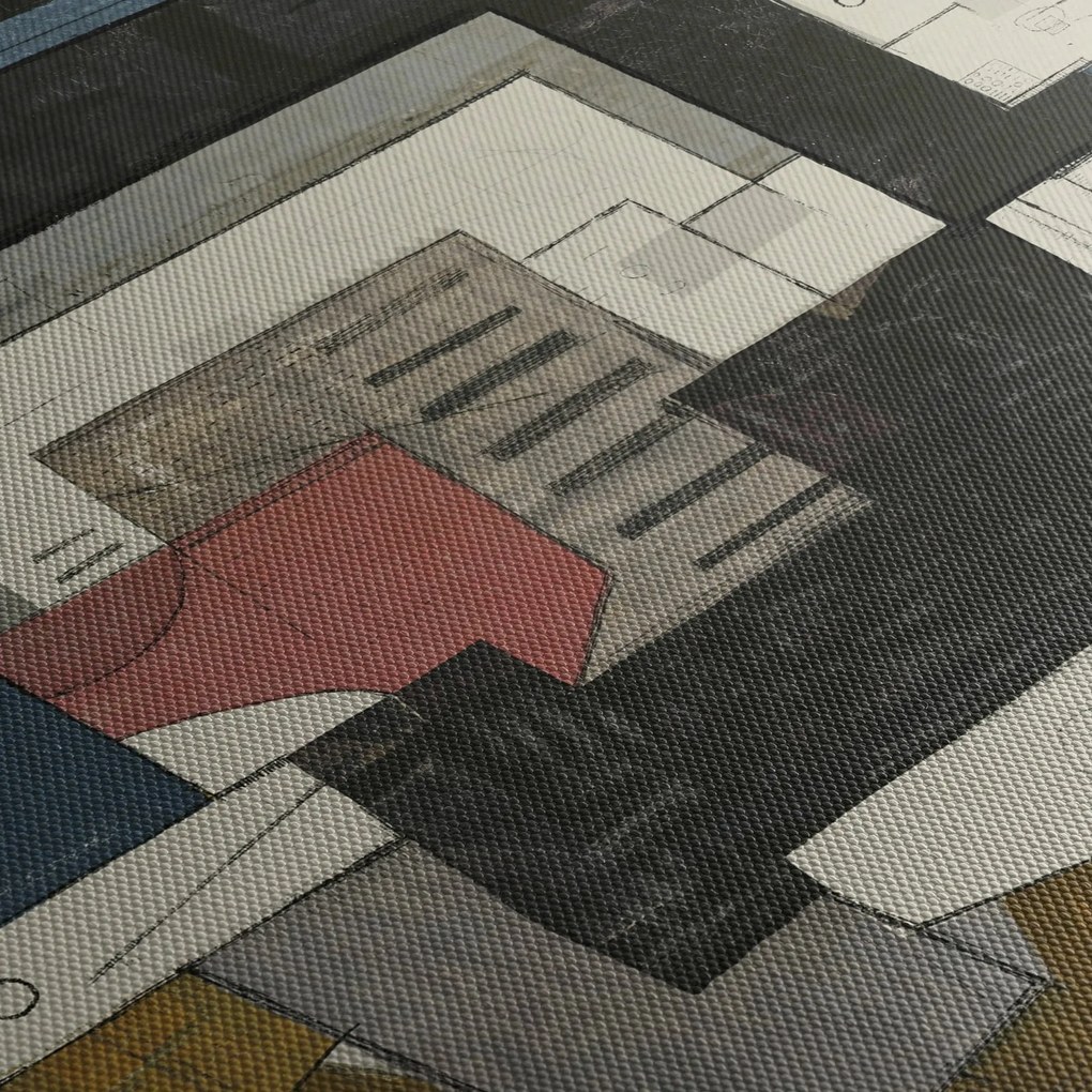 Obraz - Abstrakcja, kubizm (70x50 cm)