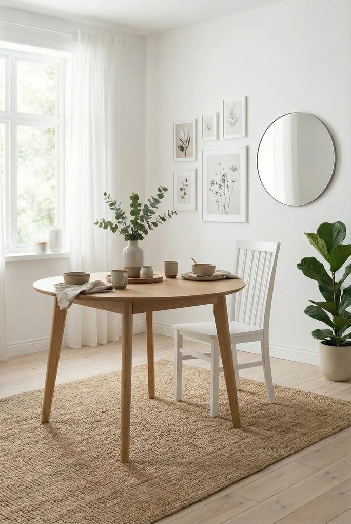 Białe Krzesło Drewniane W Stylu Klasycznym T3-T28