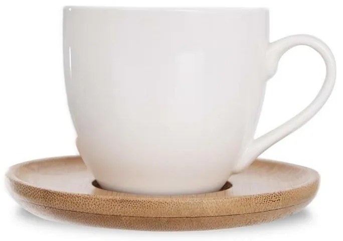 Orion Komplet prezentowy filiżanek porcelanowych z talerzykami WHITELINE, 6 szt.