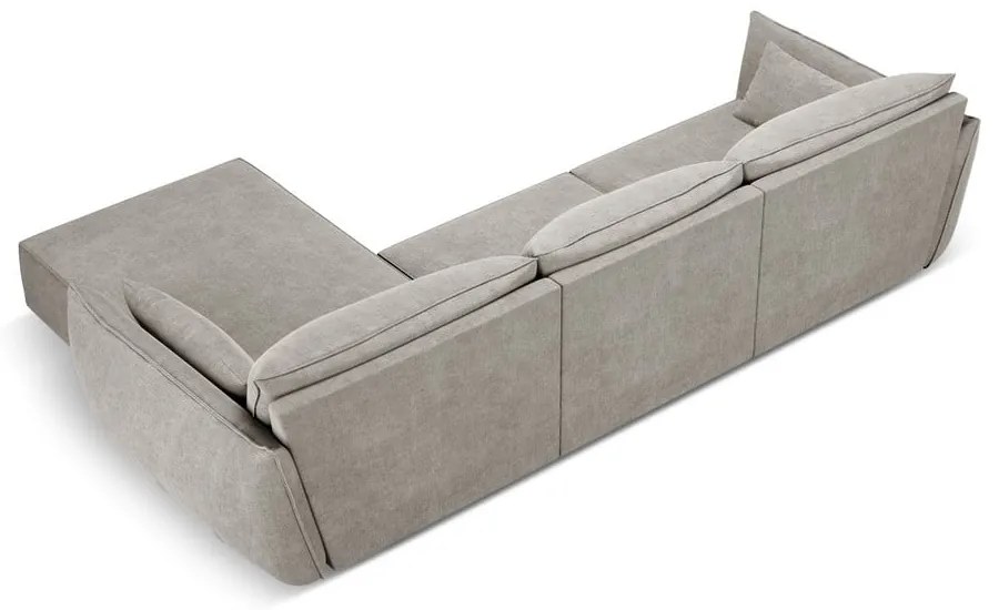 Jasnoszary narożnik (prawostronny) Vanda – Mazzini Sofas