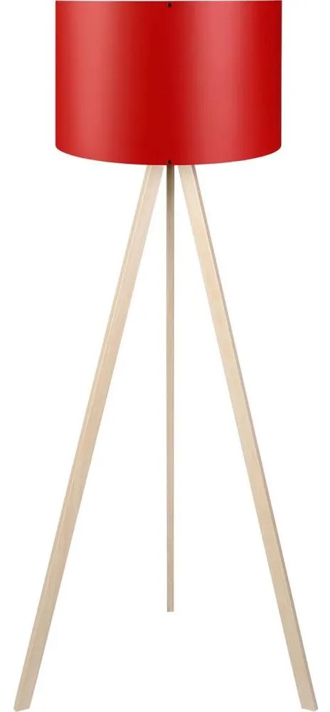 Lampa stojąca AYD 1xE27/40W/230V czerwona/beżowa