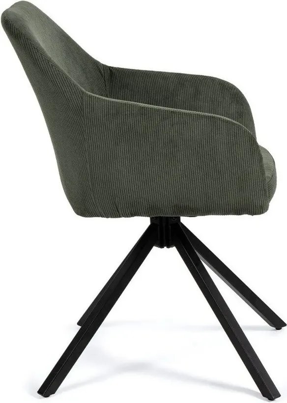 Zielony tapicerowany fotel jadalniany Lunio – Bonami Essentials