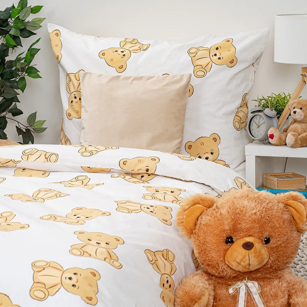 4Home Pościel bawełniana Teddies, 140 x 200 cm, 70 x 90 cm, 140 x 200 cm, 70 x 90 cm
