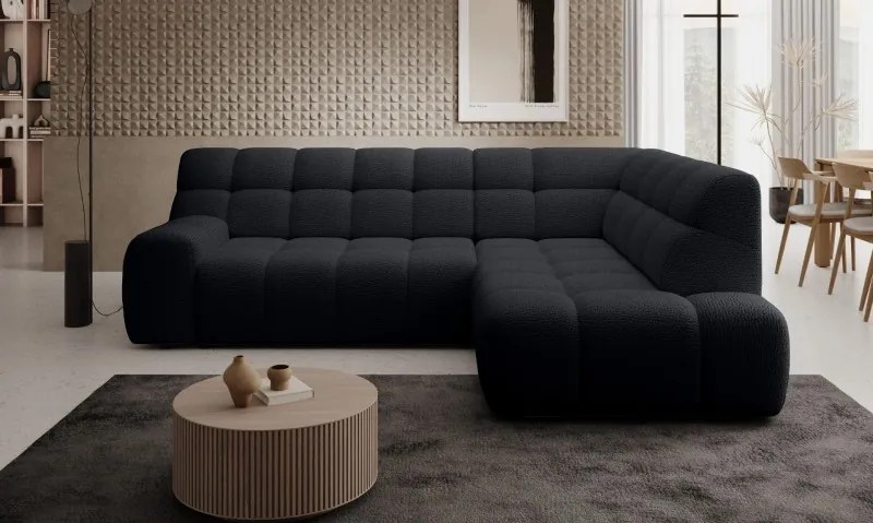 Narożnik COCOON L z elektryczną regulacją siedziska Prawostronny w tkaninie JAGUAR 22