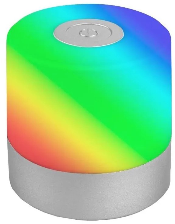 Briloner 7462014 - LED RGB ładowalna lampa biurkowa LED/1,5W/5V IP44 chrom