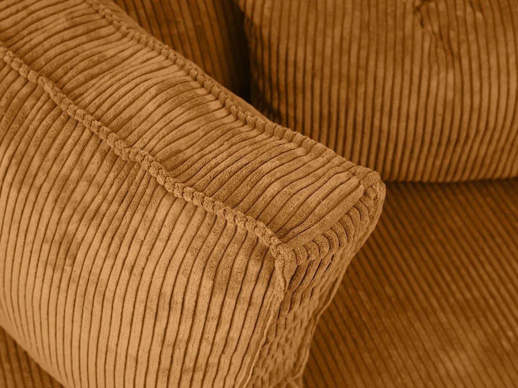 Rozkładana narożna sofa SMART COSARO musztardowa, dwustronna + 2 poduszki GRATIS