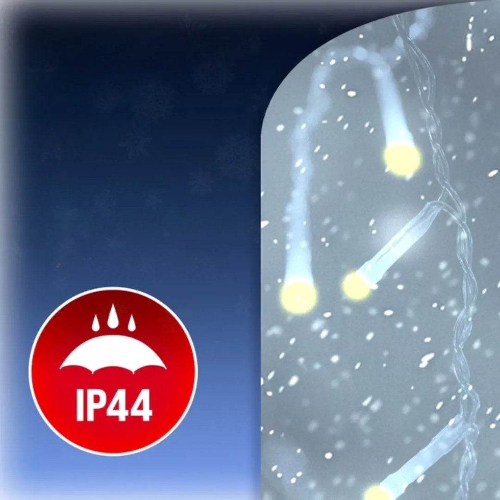 Świąteczny łańcuch świetlny SIMPLE, 60m, ciepła biel Monzana