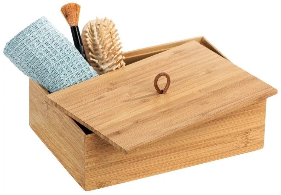 Organizer łazienkowy TERRA, bambus, 22 x 15 cm, WENKO