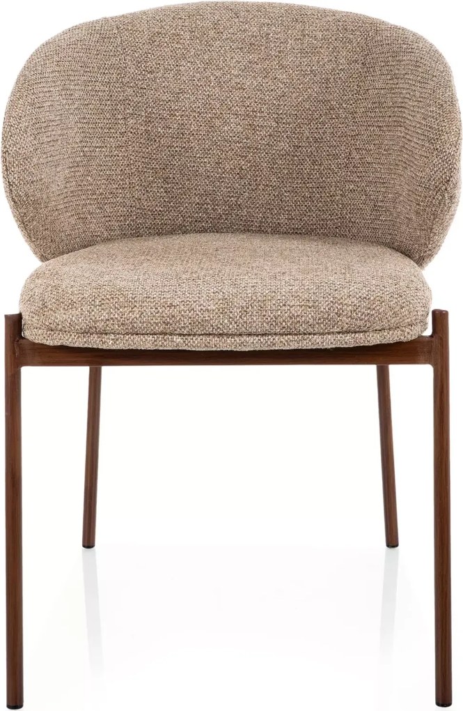 Krzesło do jadalni KIOTO, orzech/beżowy