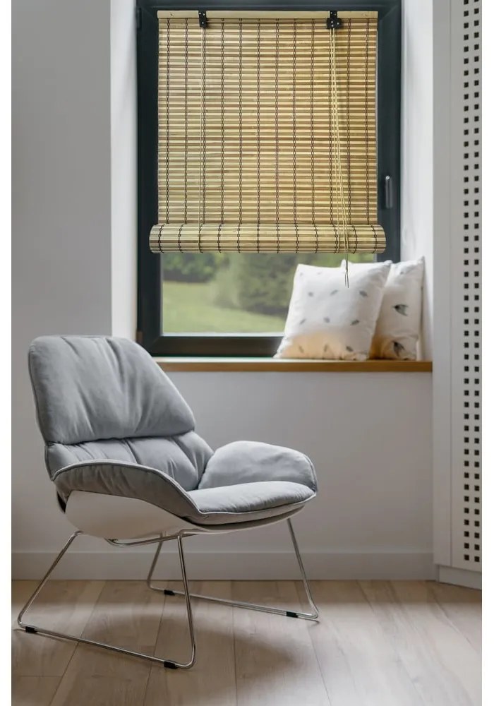 Bambusowa roleta w naturalnym kolorze 80x160 cm Java – Gardinia
