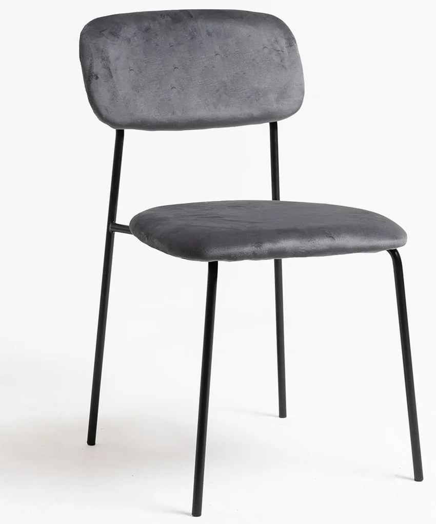Krzeso Vius z czarnego aksamitu