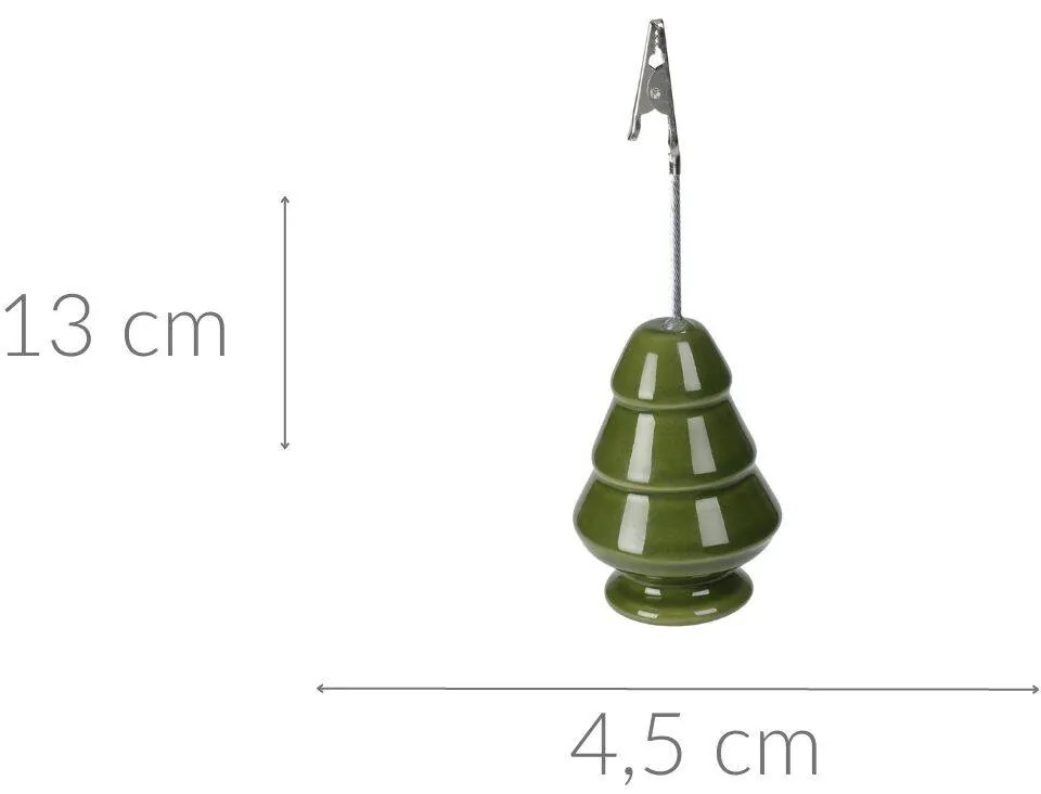 Choinka ozdobna, uchwyt na karteczki, 13 cm