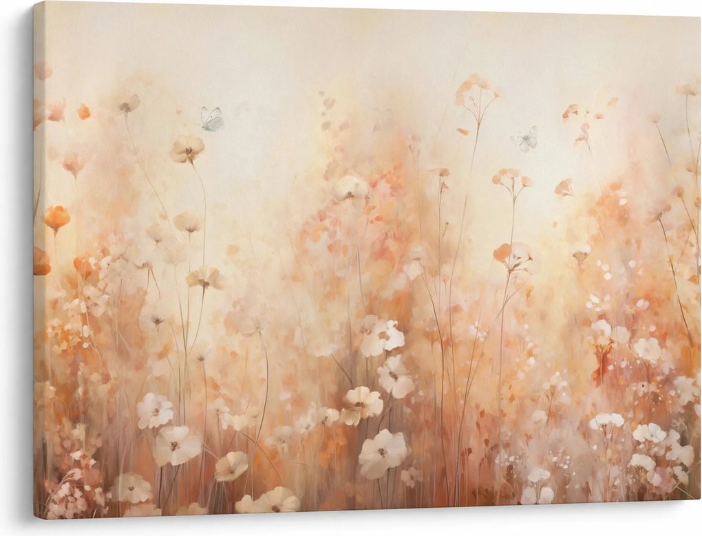 Obraz - Wzór dzikich kwiatów (70x50 cm)