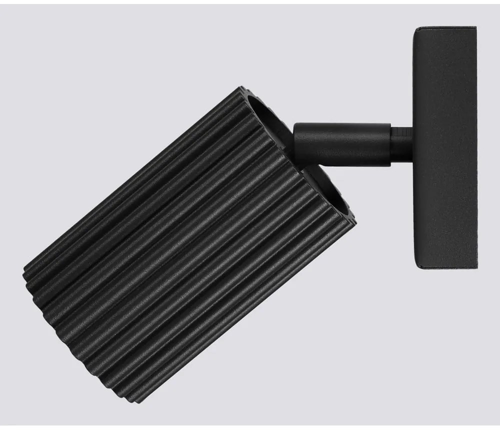 Czarna lampa punktowa 8x16 cm Gleam – Sollux