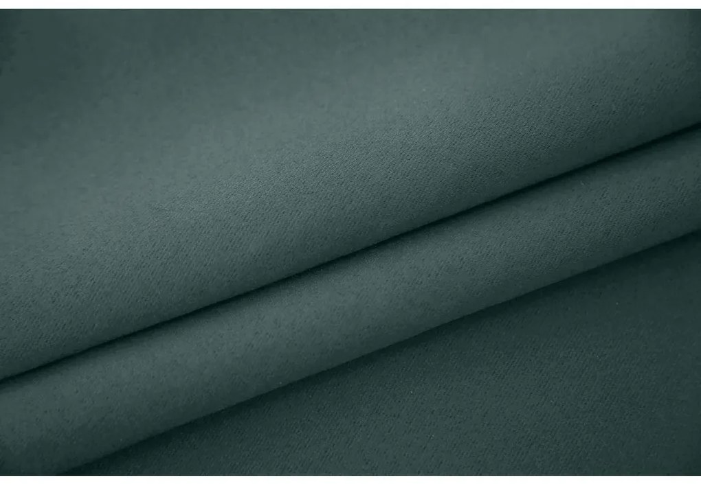 Turkusowa zasłona OXFORD 140x250 cm Zawieszanie: Metalowe pierścienie