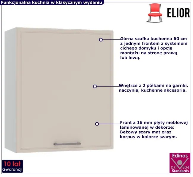 Szafka kuchenna górna 60 cm - Caroni 30X